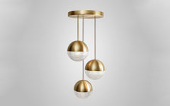 Little Lens Flair chandelier - 3 piece