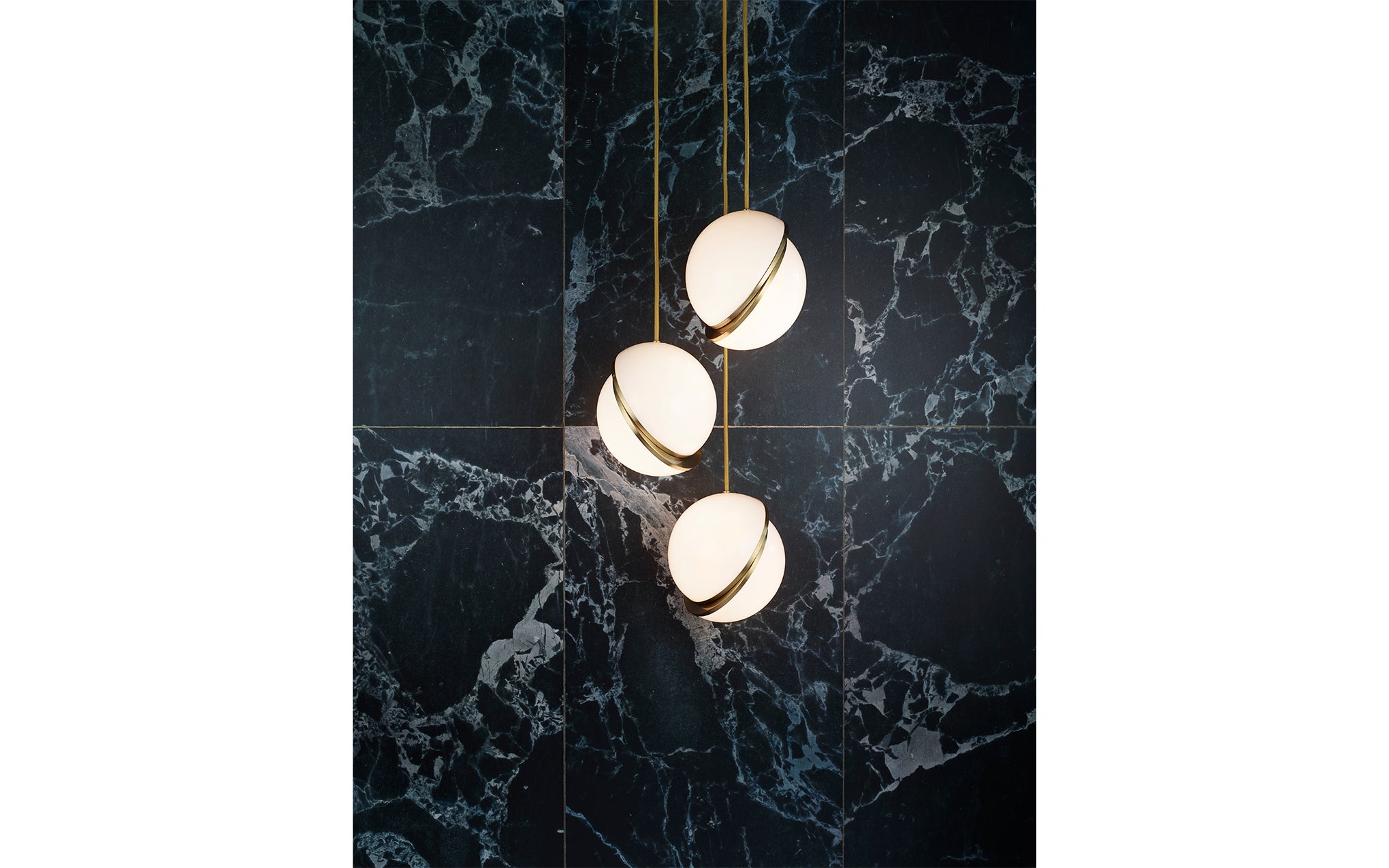 Mini Crescent chandelier - 3 piece