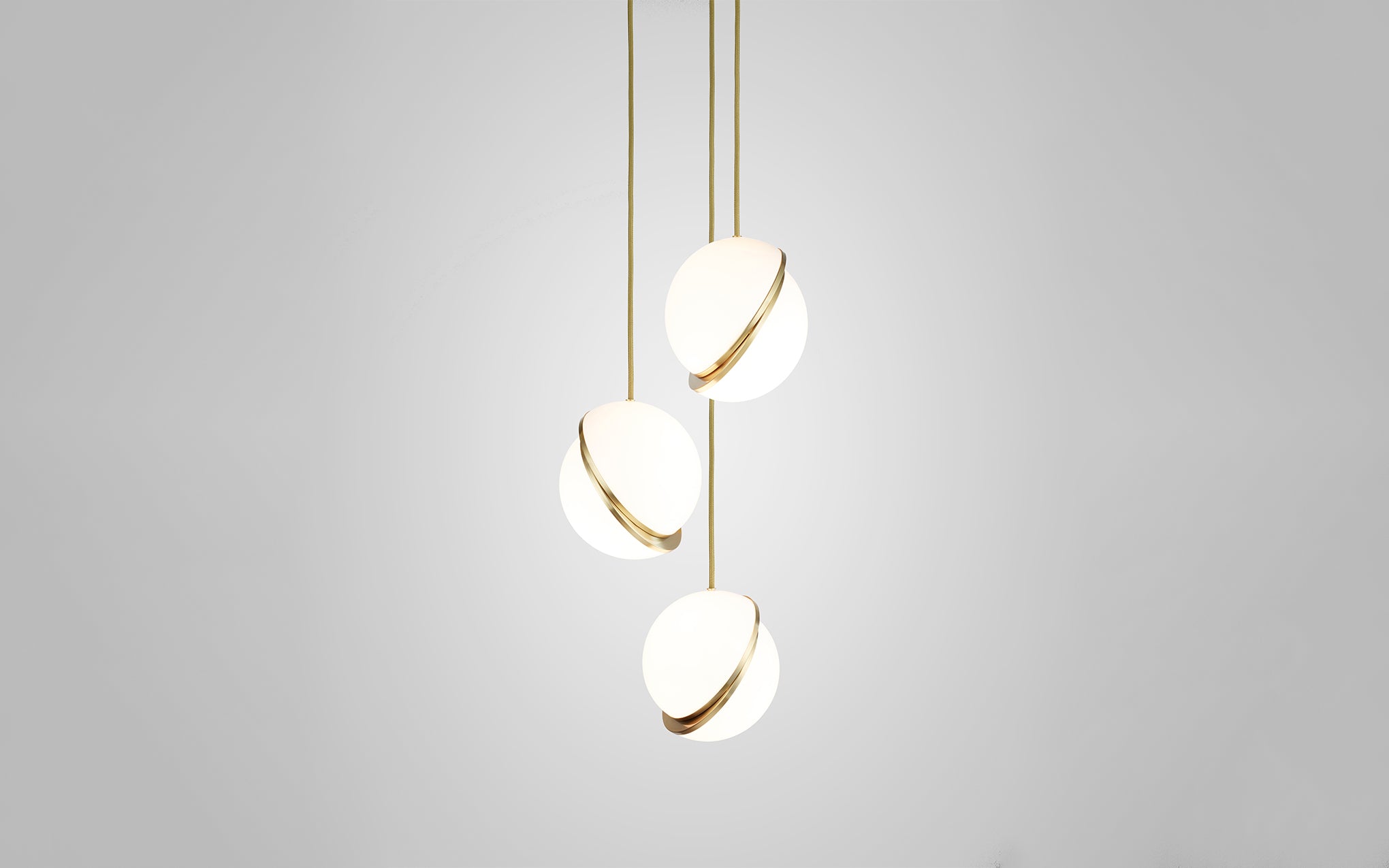 Mini Crescent chandelier - 3 piece