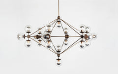 Modo chandelier - 6 sided, 21 globe