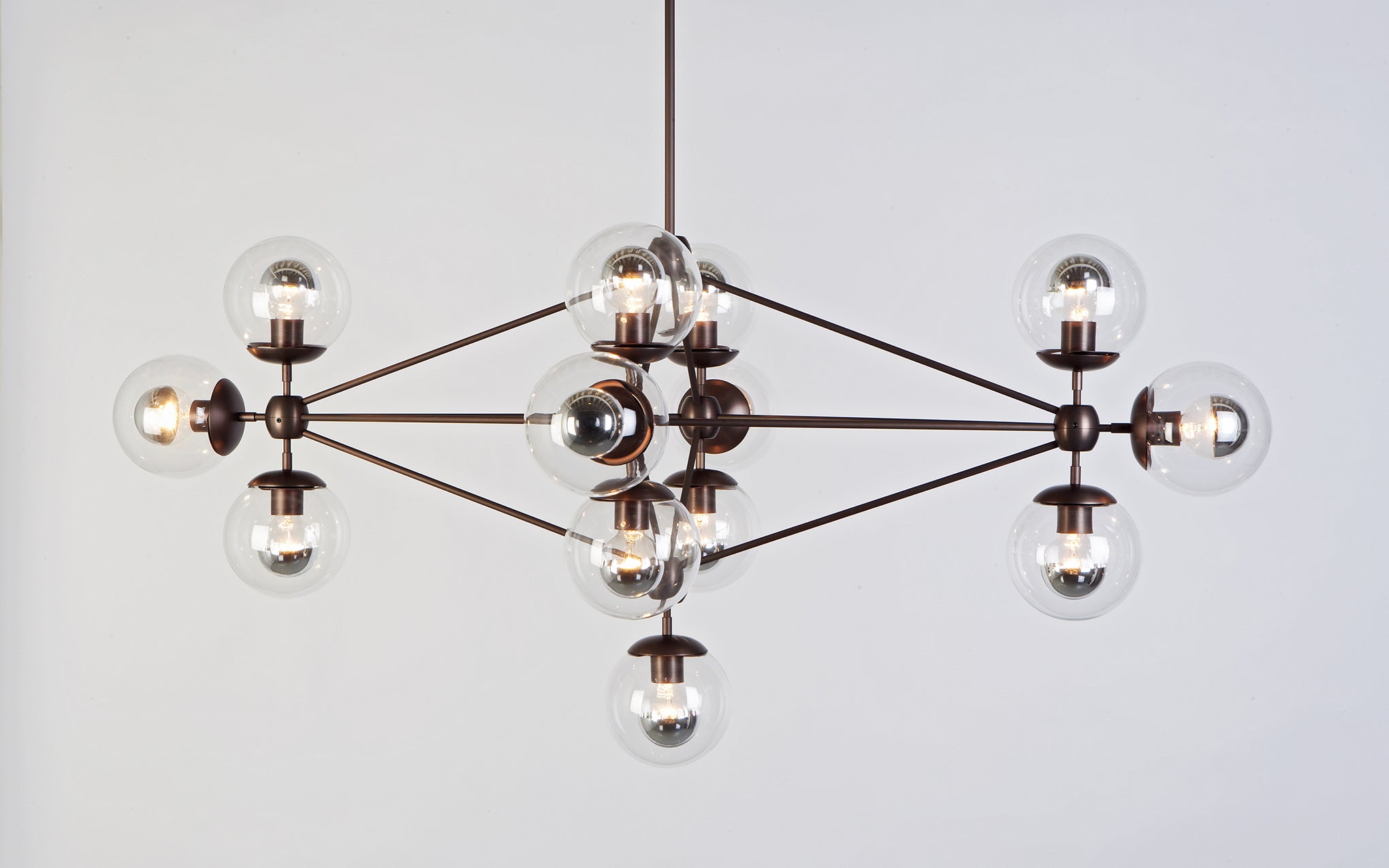 Modo chandelier - diamond, 13 globes