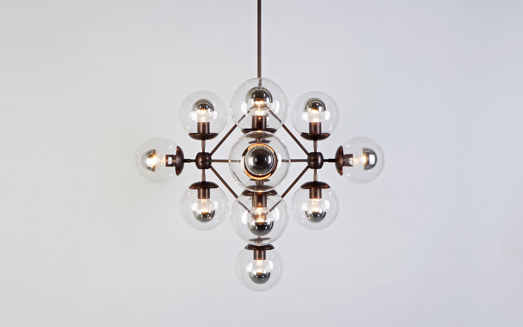 Modo chandelier - diamond, 13 globes