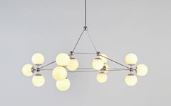 Modo chandelier - rectangular, 14 globes