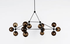 Modo chandelier - rectangular, 14 globes