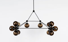 Modo chandelier - rectangular, 14 globes