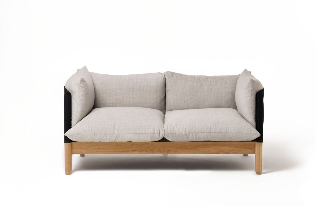 Tepee two seat sofa - oak