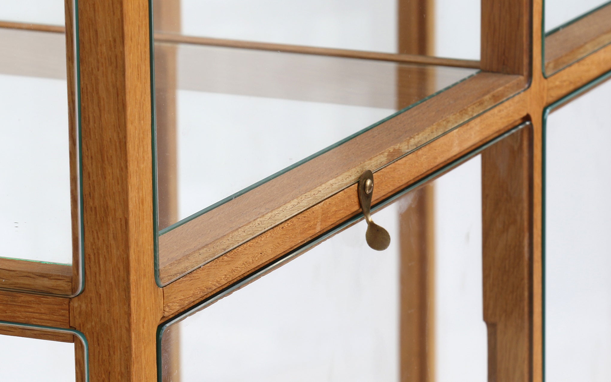 Oak display cabinet