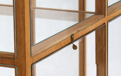 Oak display cabinet - 1 column