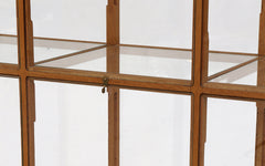 Oak display cabinet