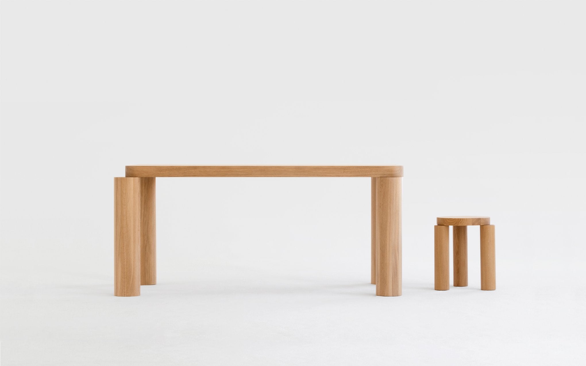 Offset dining table