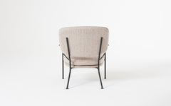 Orlando armchair with walnut arms