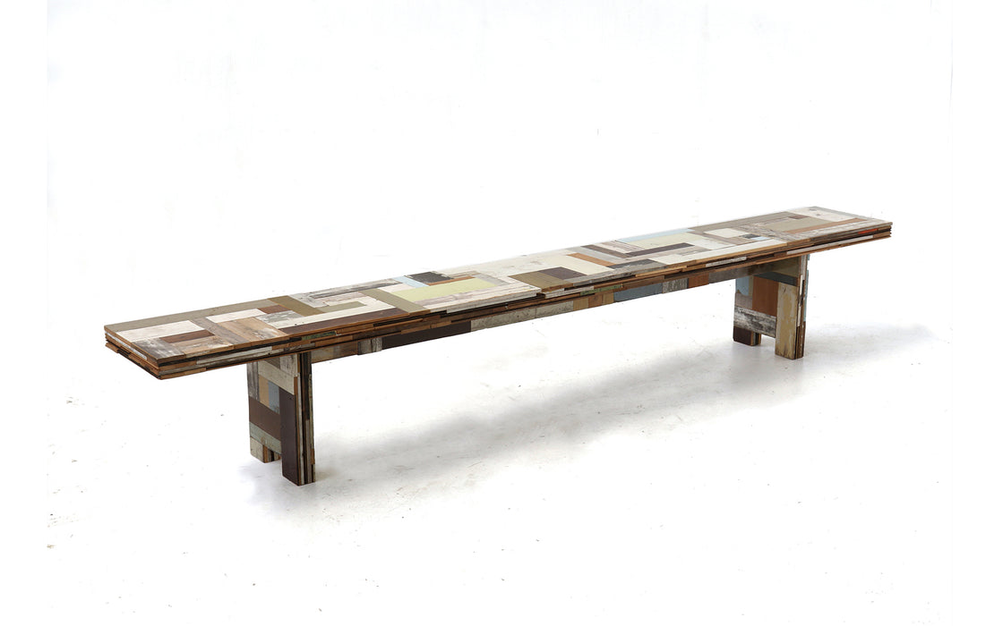 Waste bench in Scrapwood