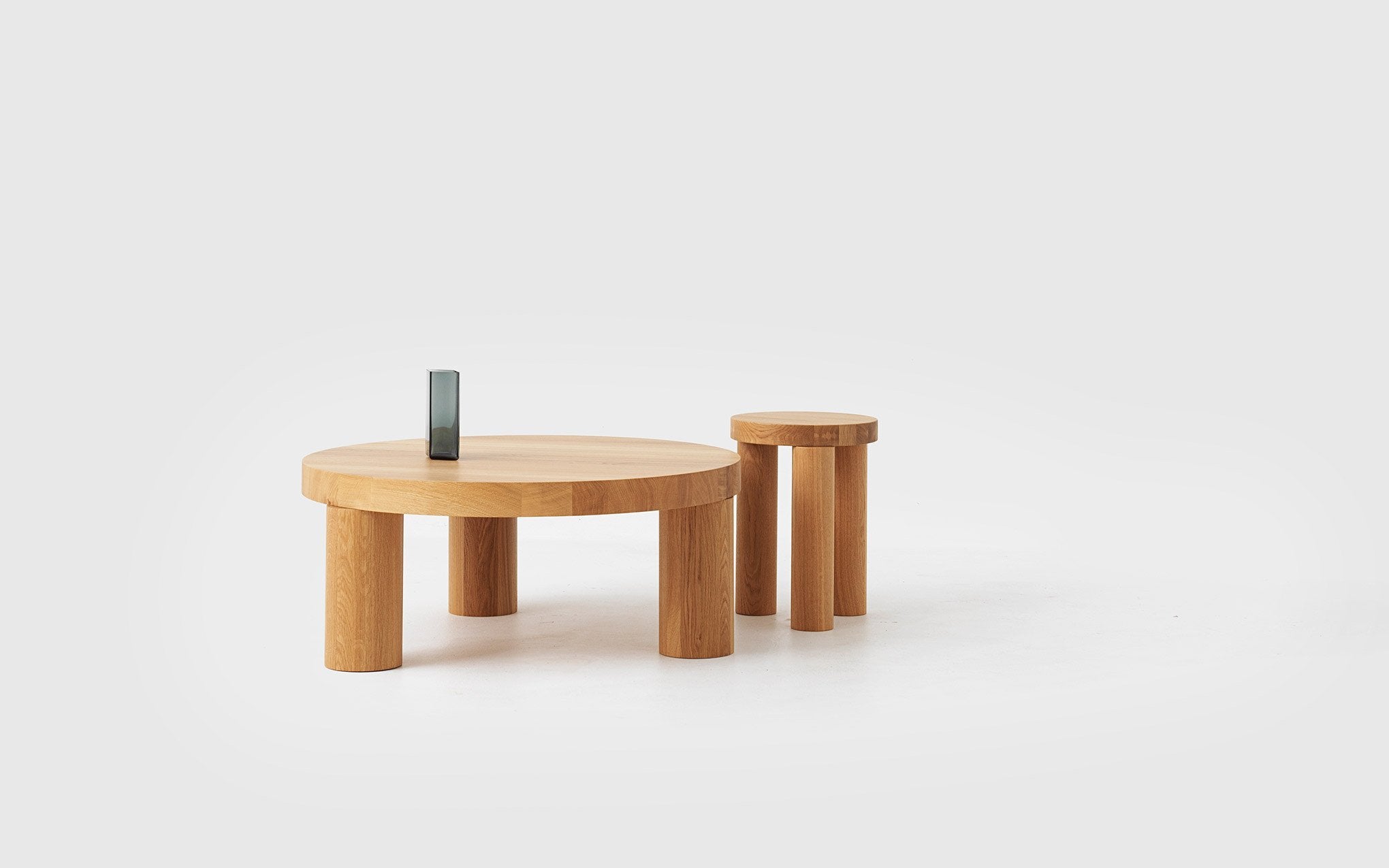 Offset coffee table