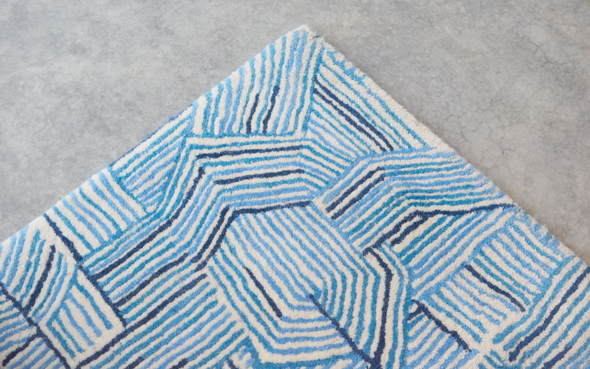 Blue Lines rug
