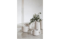 Earth flowerpot with 2 handles