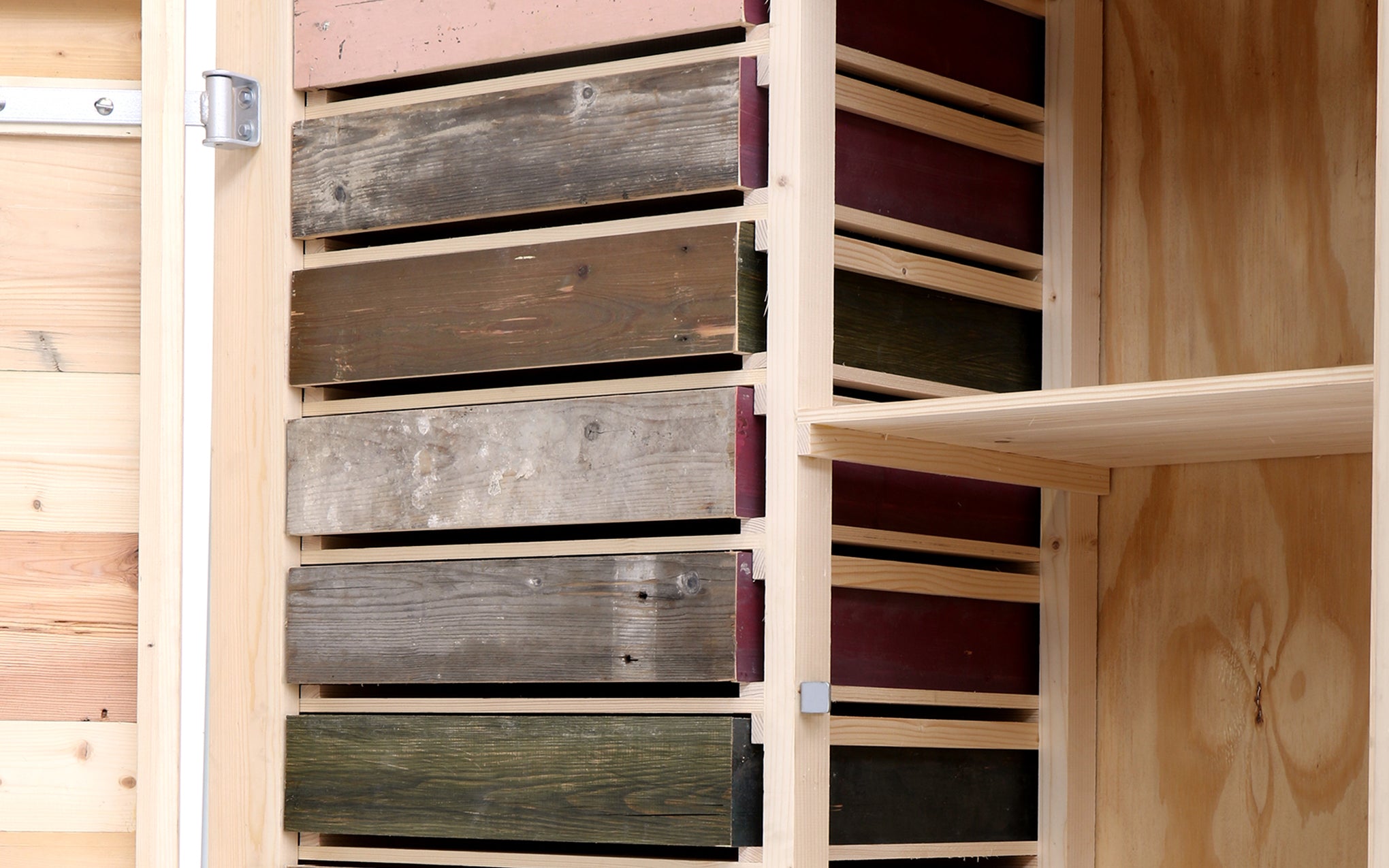 Classic cupboard in Scrapwood - unlacquered