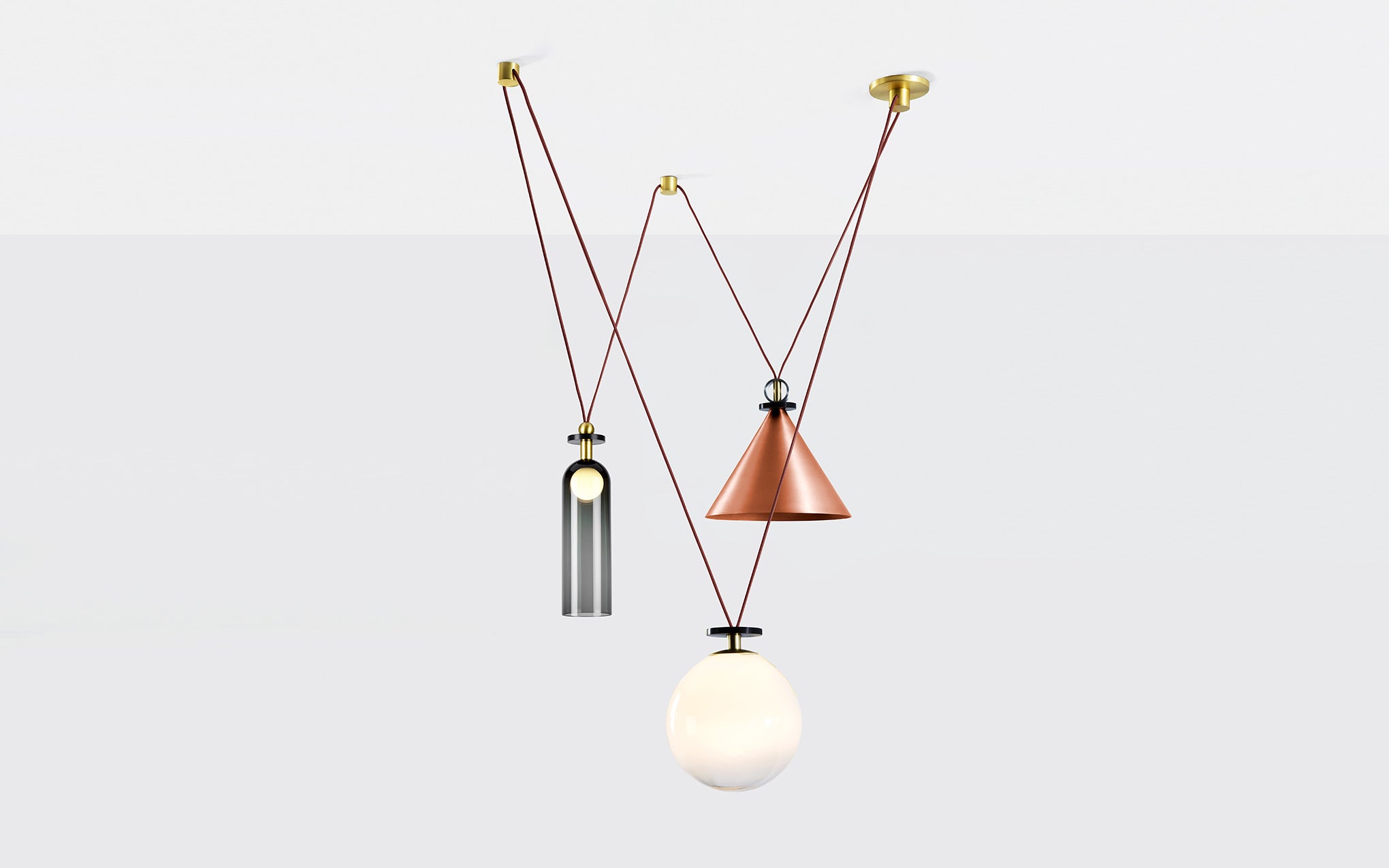 Shape Up 3 piece chandelier