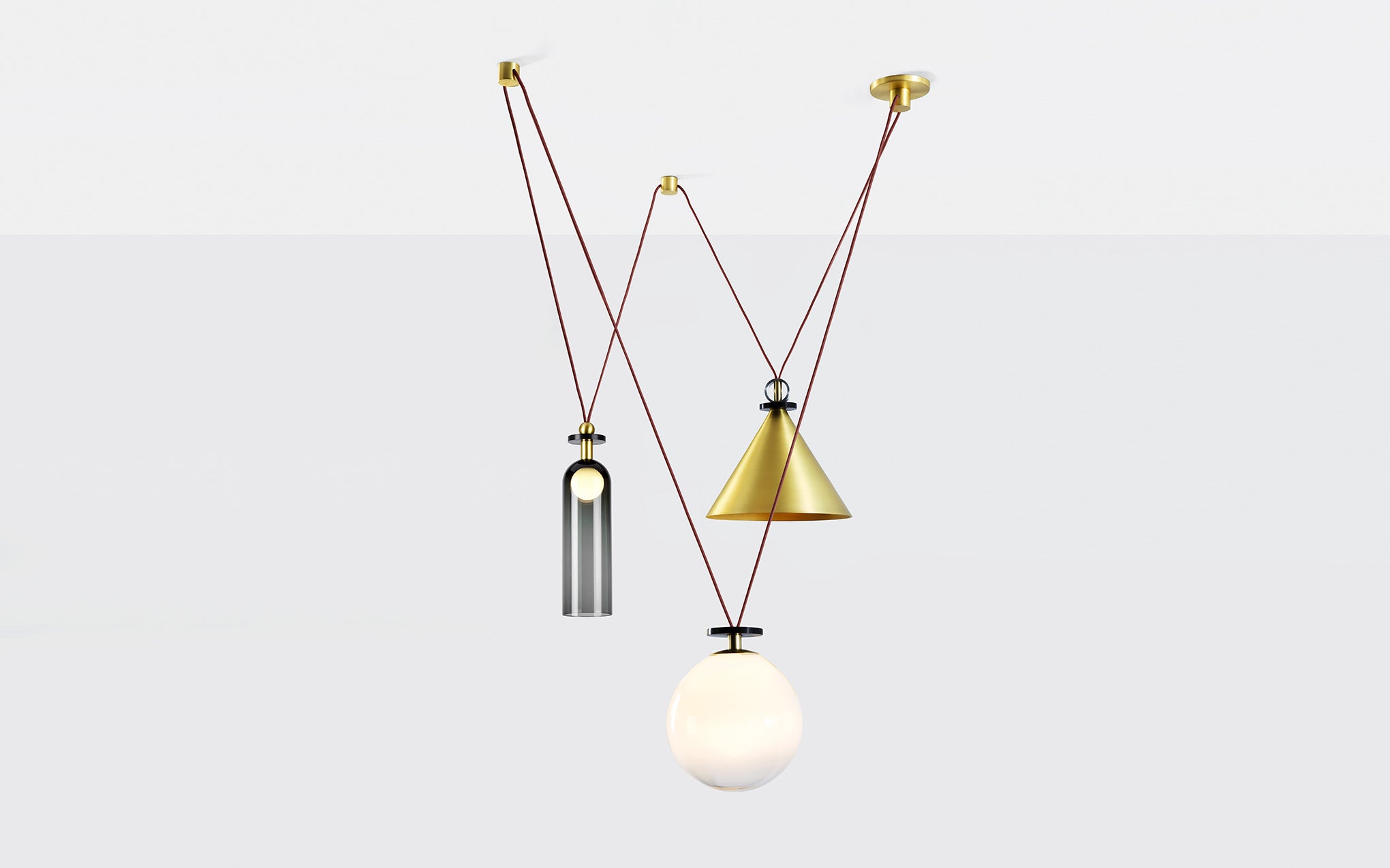 Shape Up 3 piece chandelier