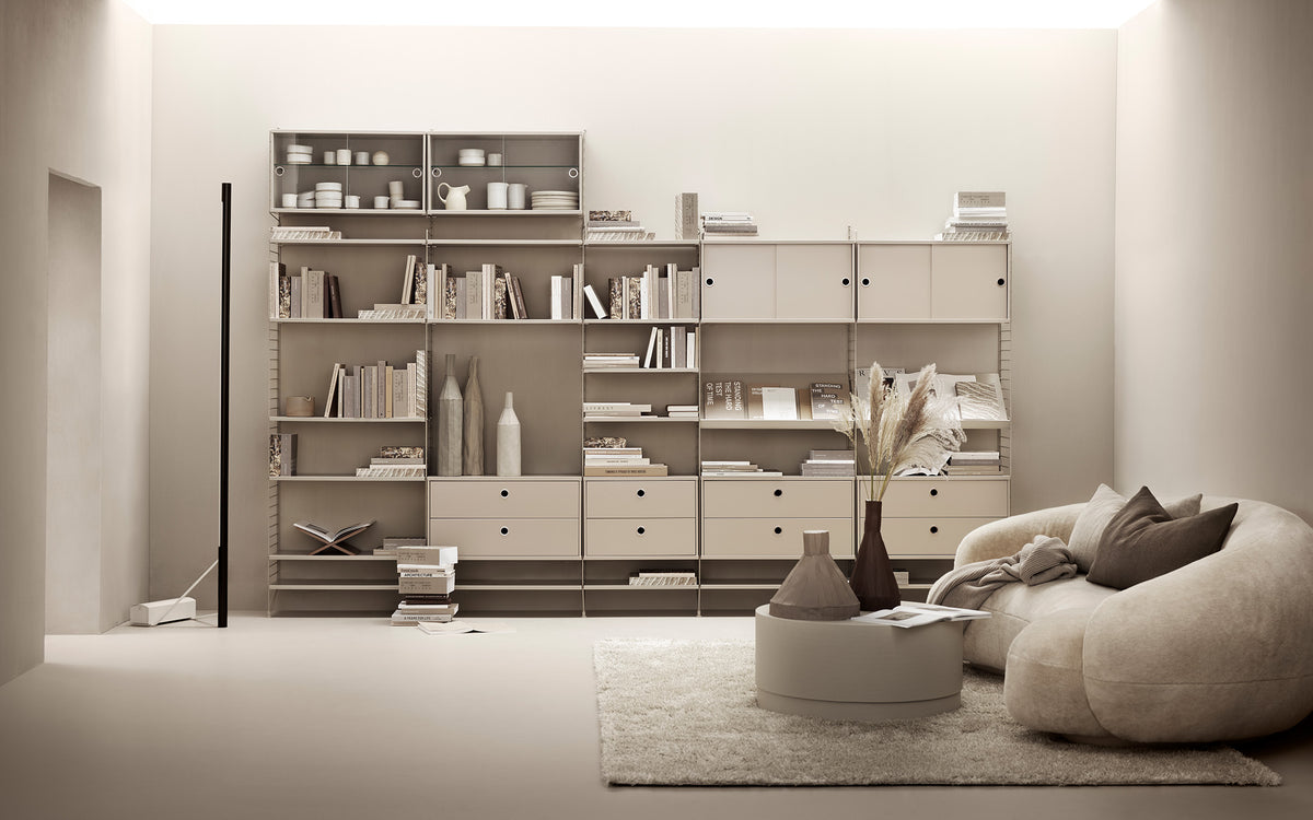 String - living room configuration J by Nisse Strinning for String | SCP