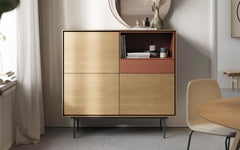 Aura sideboard - tobacco & brick