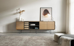 Aura sideboard - tobacco & graphite