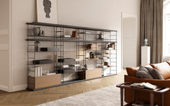 Bost shelving - walnut & kai black