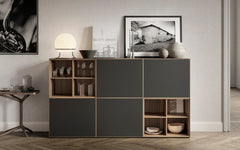 Lauki sideboard - walnut & graphite