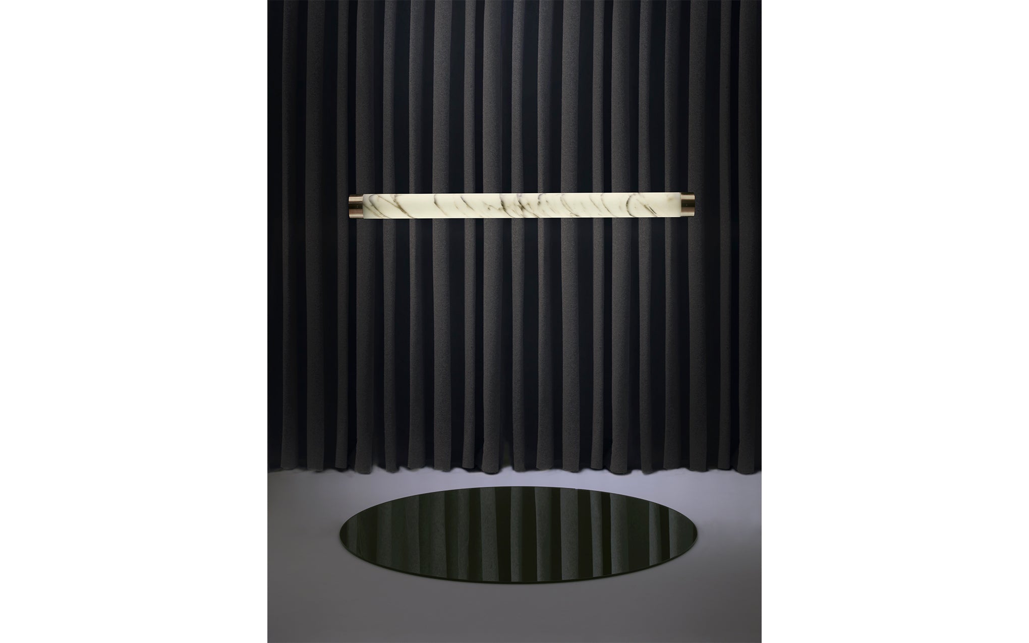 Tube pendant - carrara marble