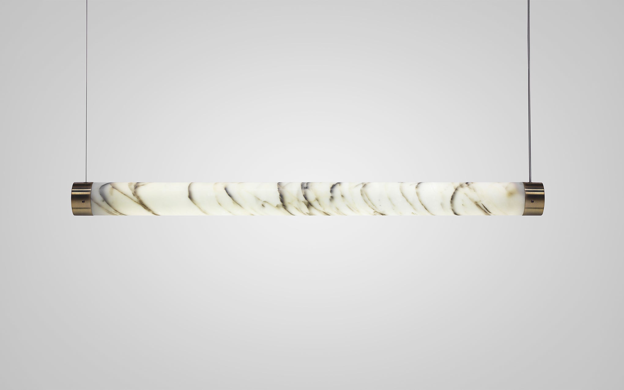 Tube pendant - carrara marble