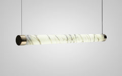 Tube pendant - carrara marble