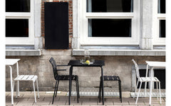 Aligned dining armchair