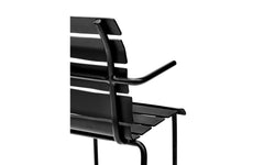 Aligned dining armchair