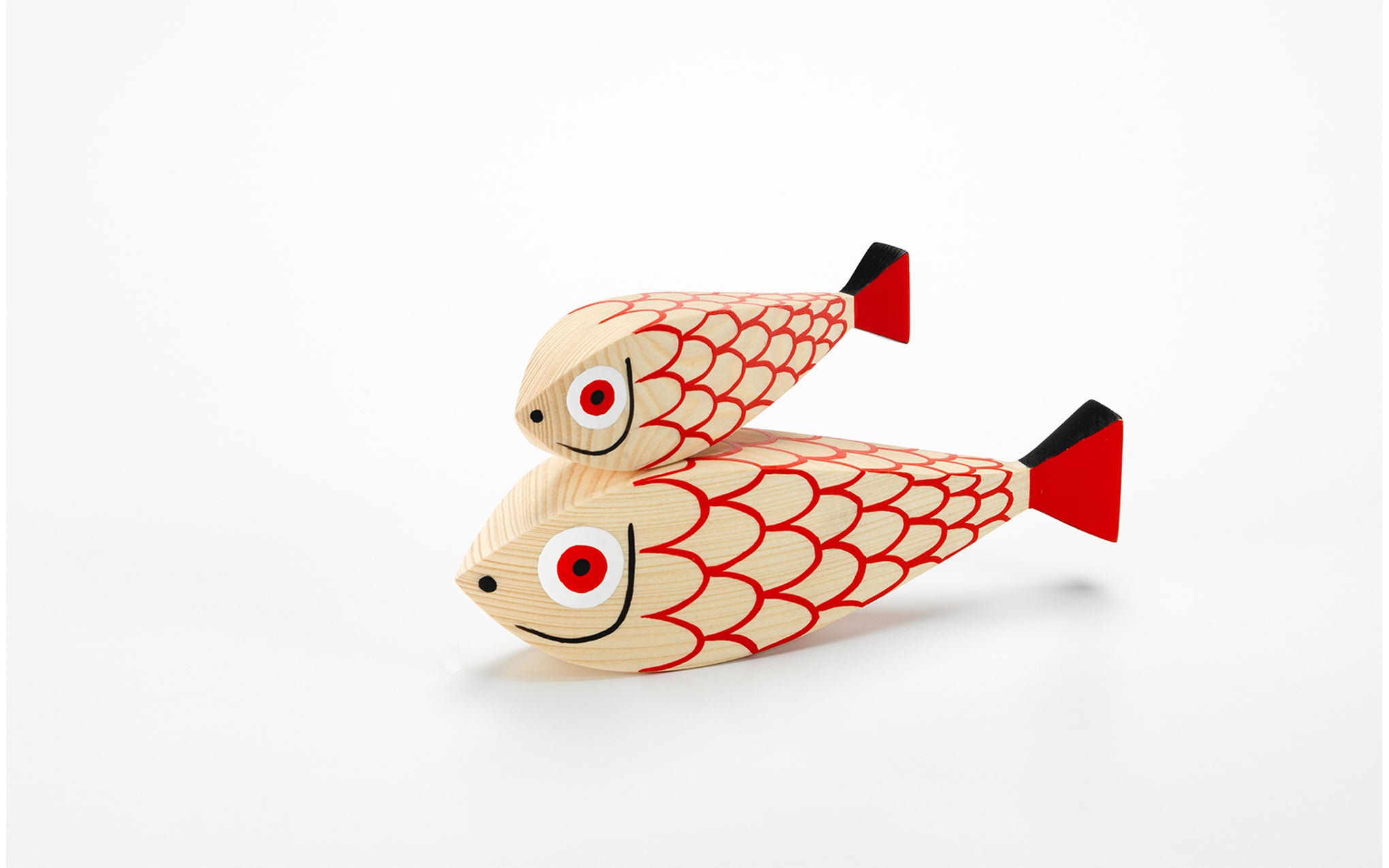 Wooden doll - Mother Fish & Child by Alexander Girard for Vitra | SCP