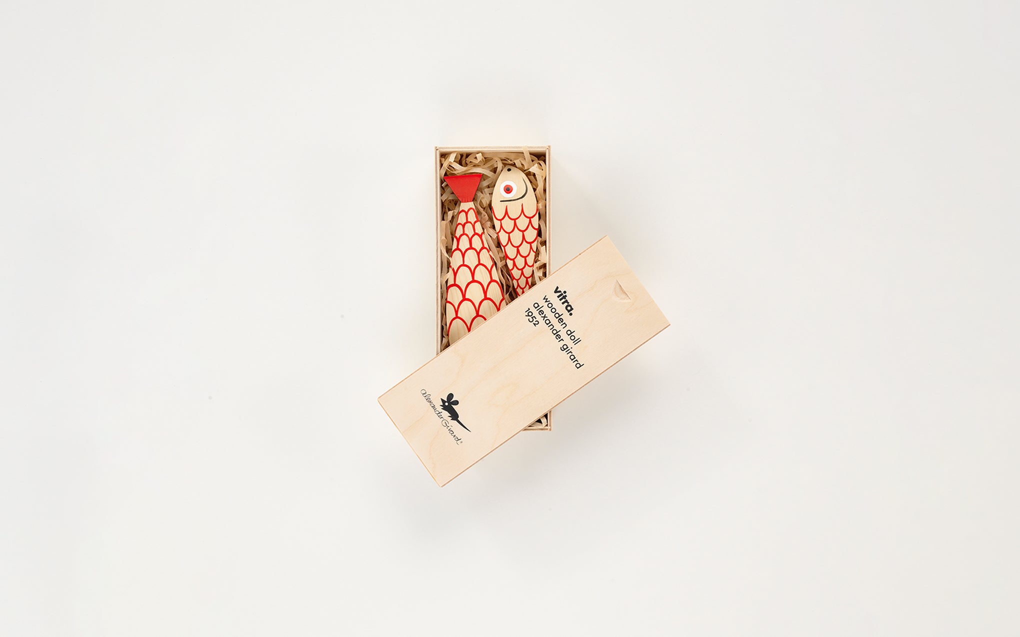 Wooden doll - Mother Fish & Child by Alexander Girard for Vitra | SCP