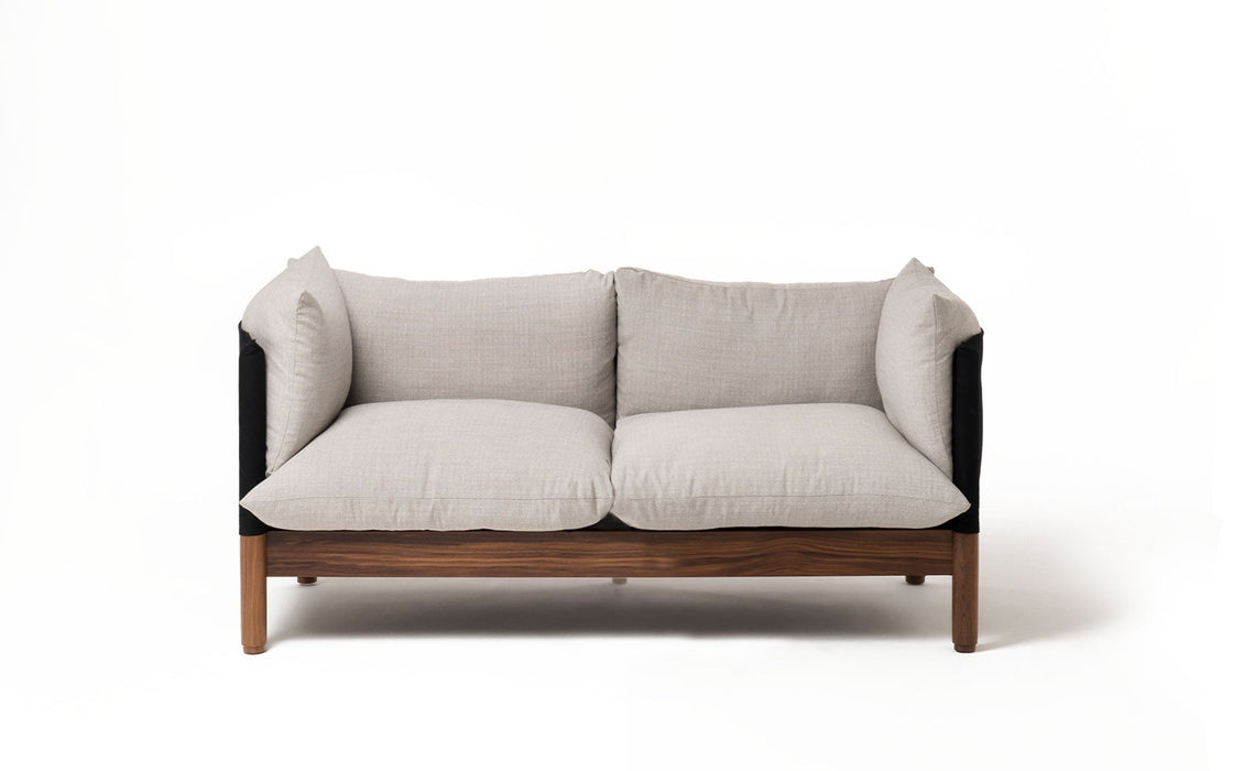 Tepee two seat sofa - walnut