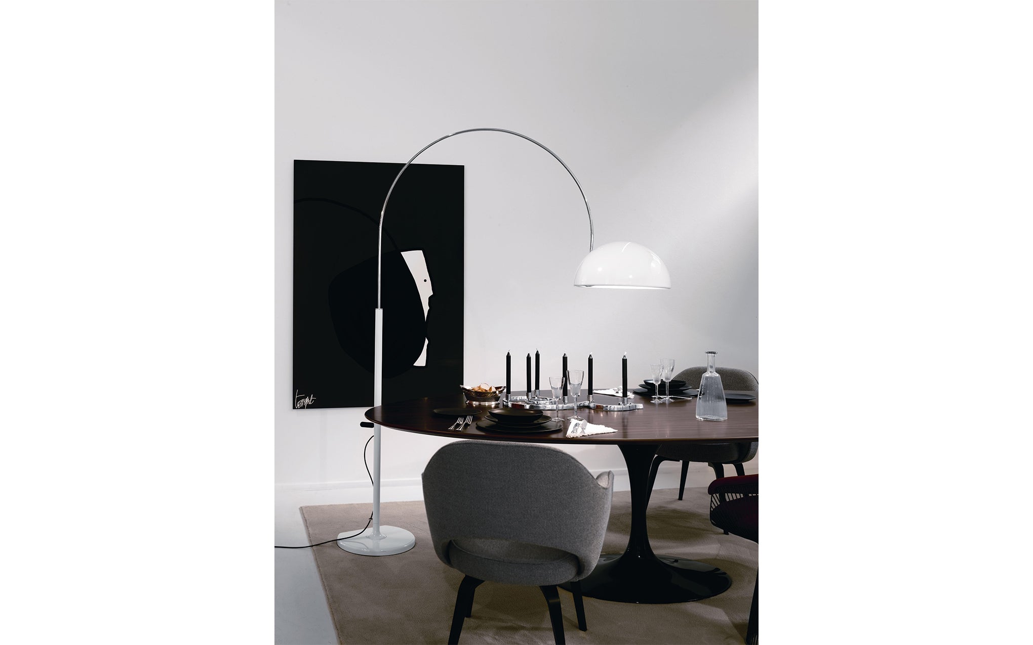 Coupé floor light - Semi-spherical