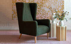 Wing 2 armchair - wooden legs