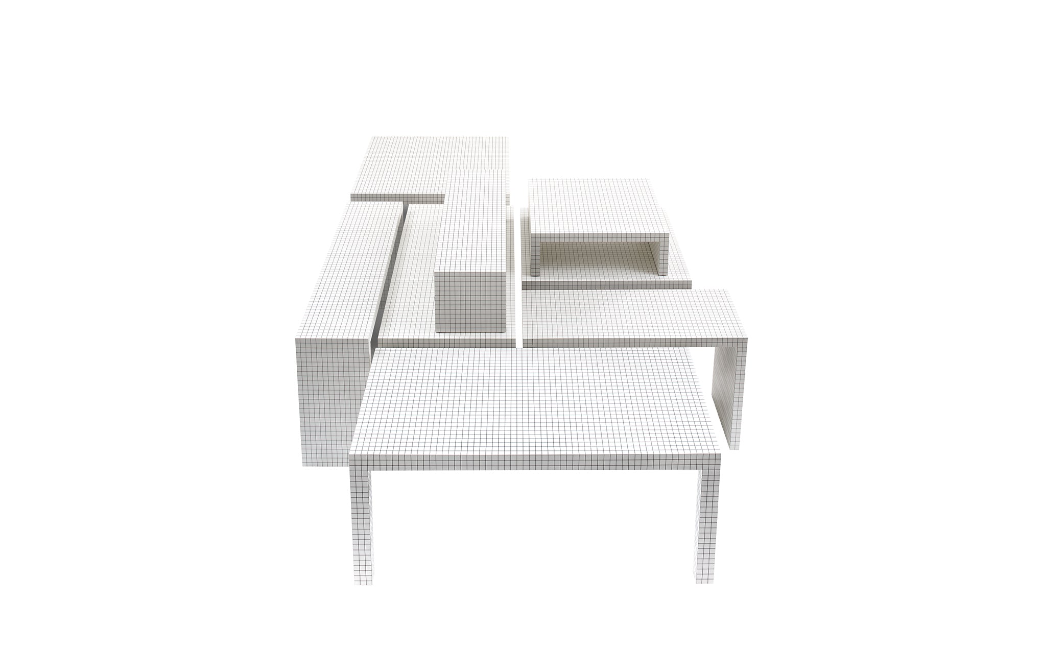Quaderna coffee table by Superstudio for Zanotta | SCP