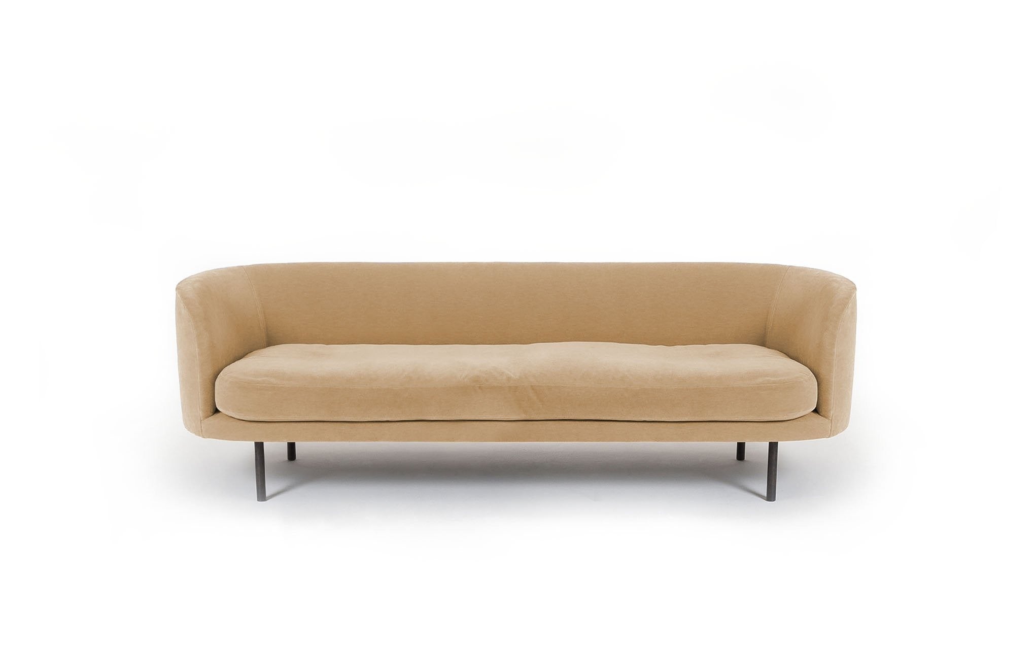 Continuous three seat sofa - bench cushion