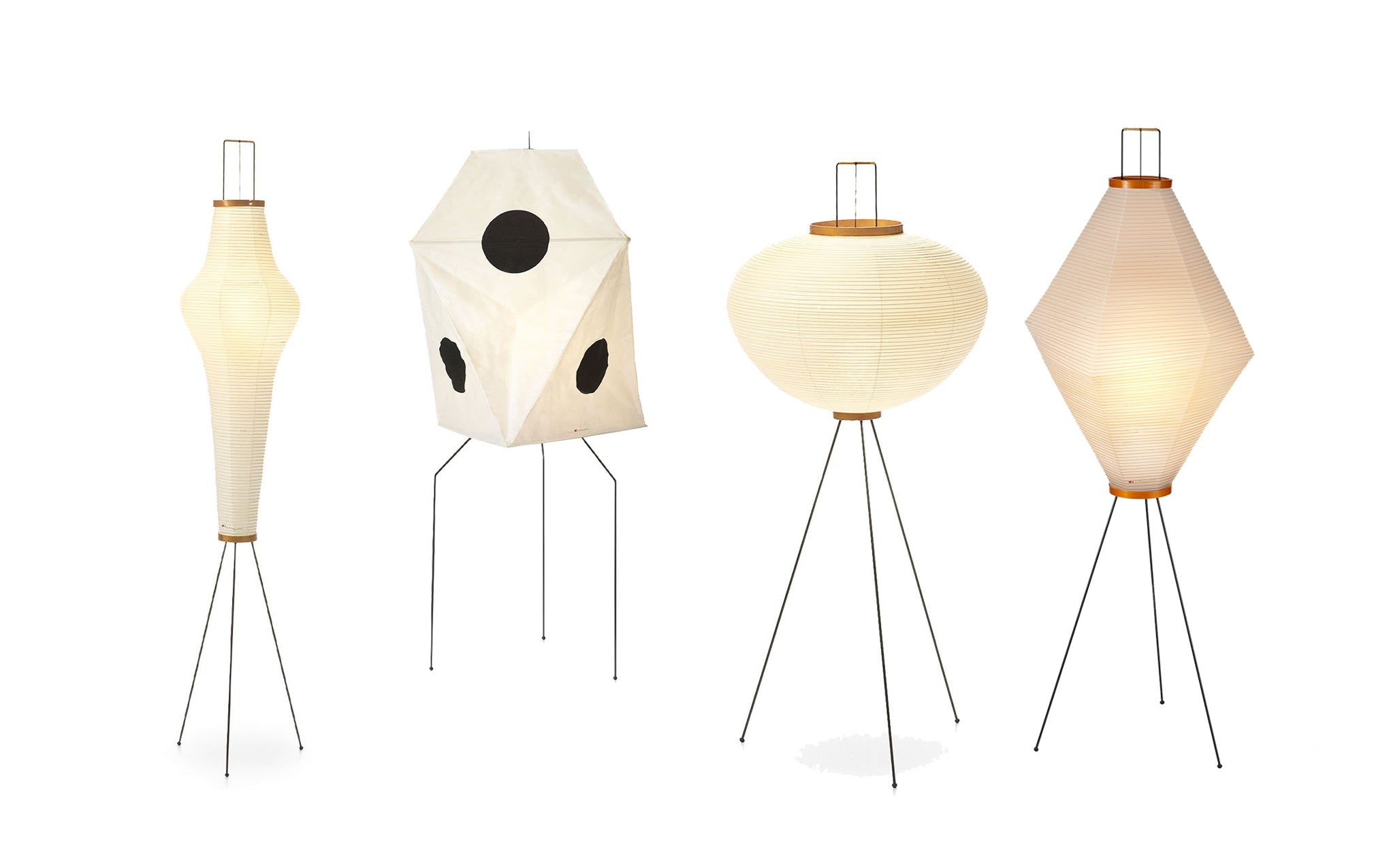 Akari tripod floor light by Isamu Noguchi for Vitra SCP