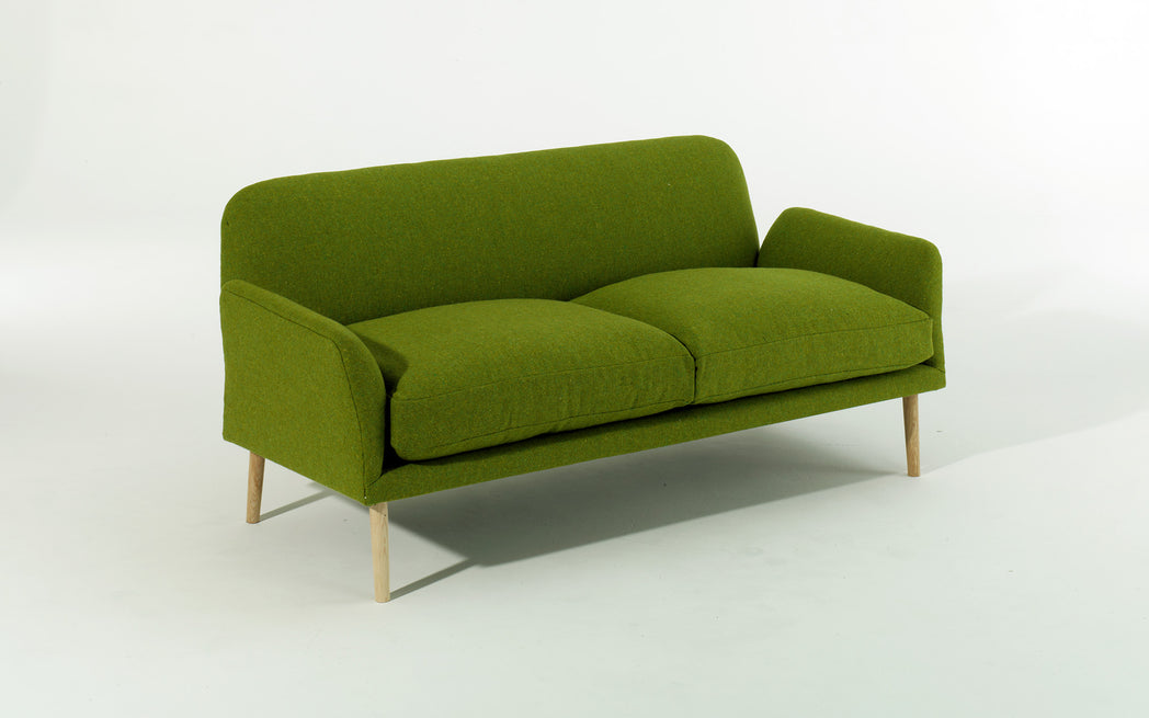 two seat sofa with cushions by FaudetHarrison for SCP