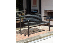 Palissade dining bench - with armrests