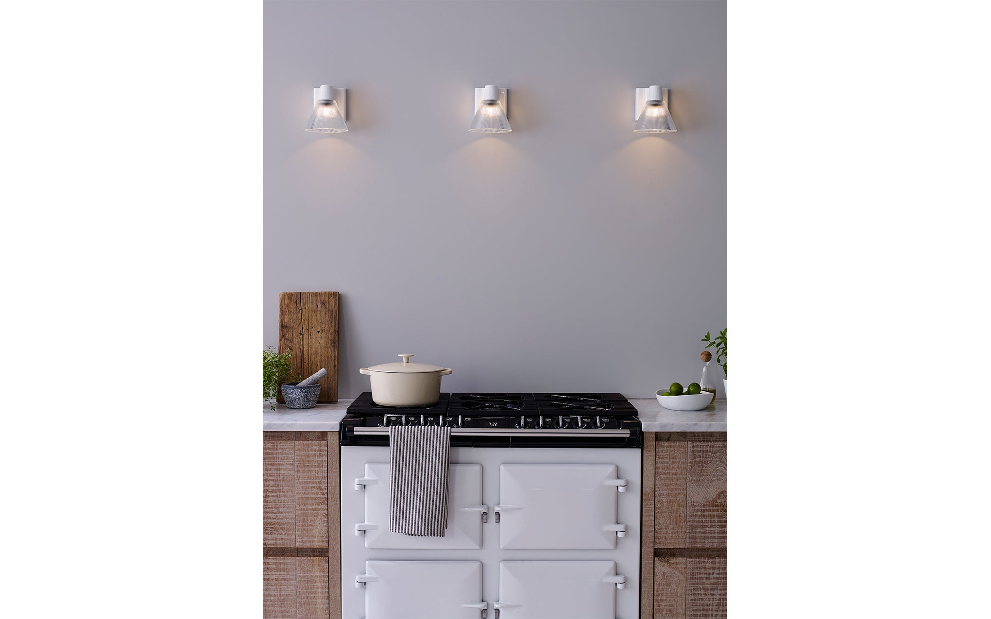 Minster 2 - Prismatic Pitched wall light