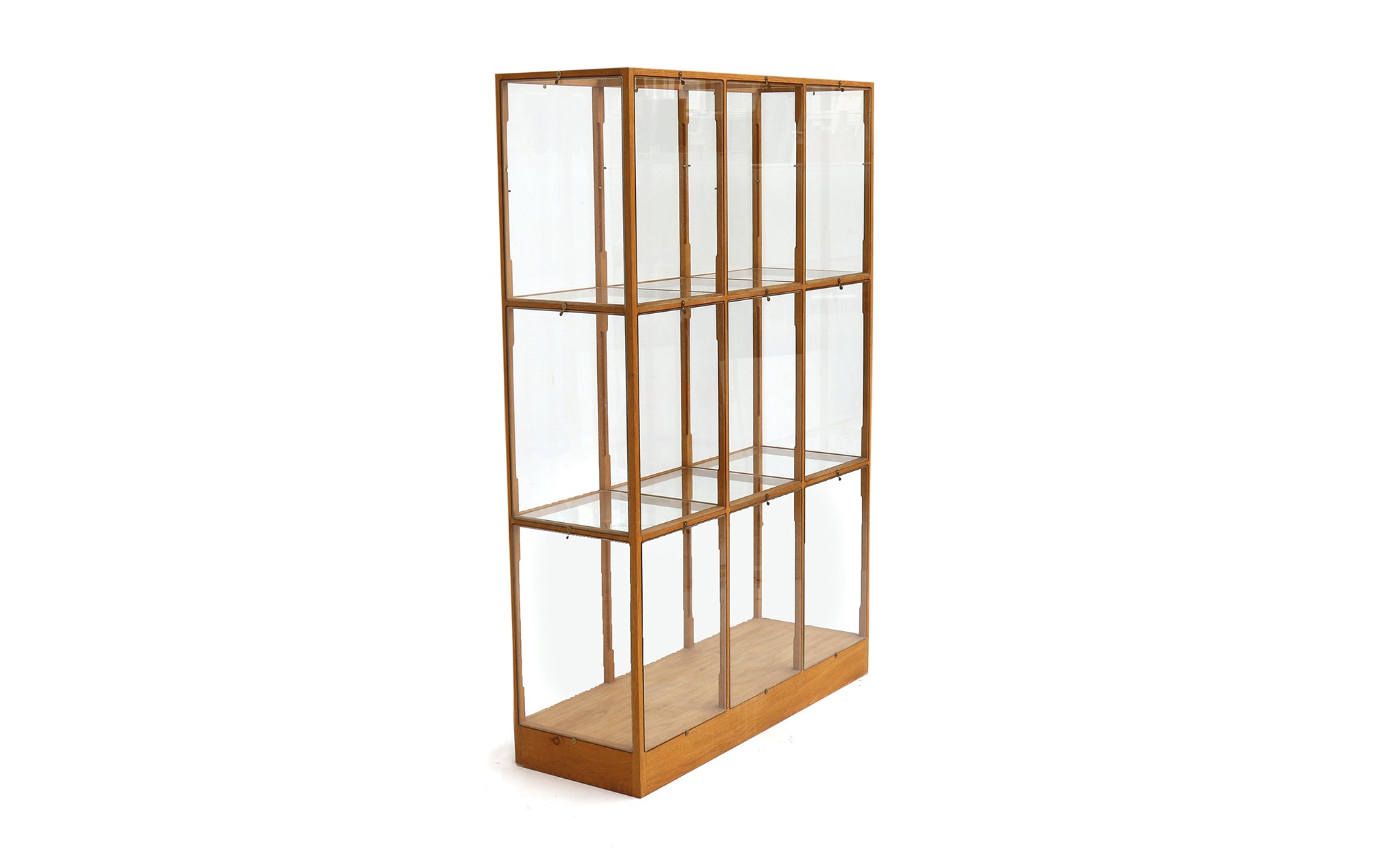 Oak display cabinet