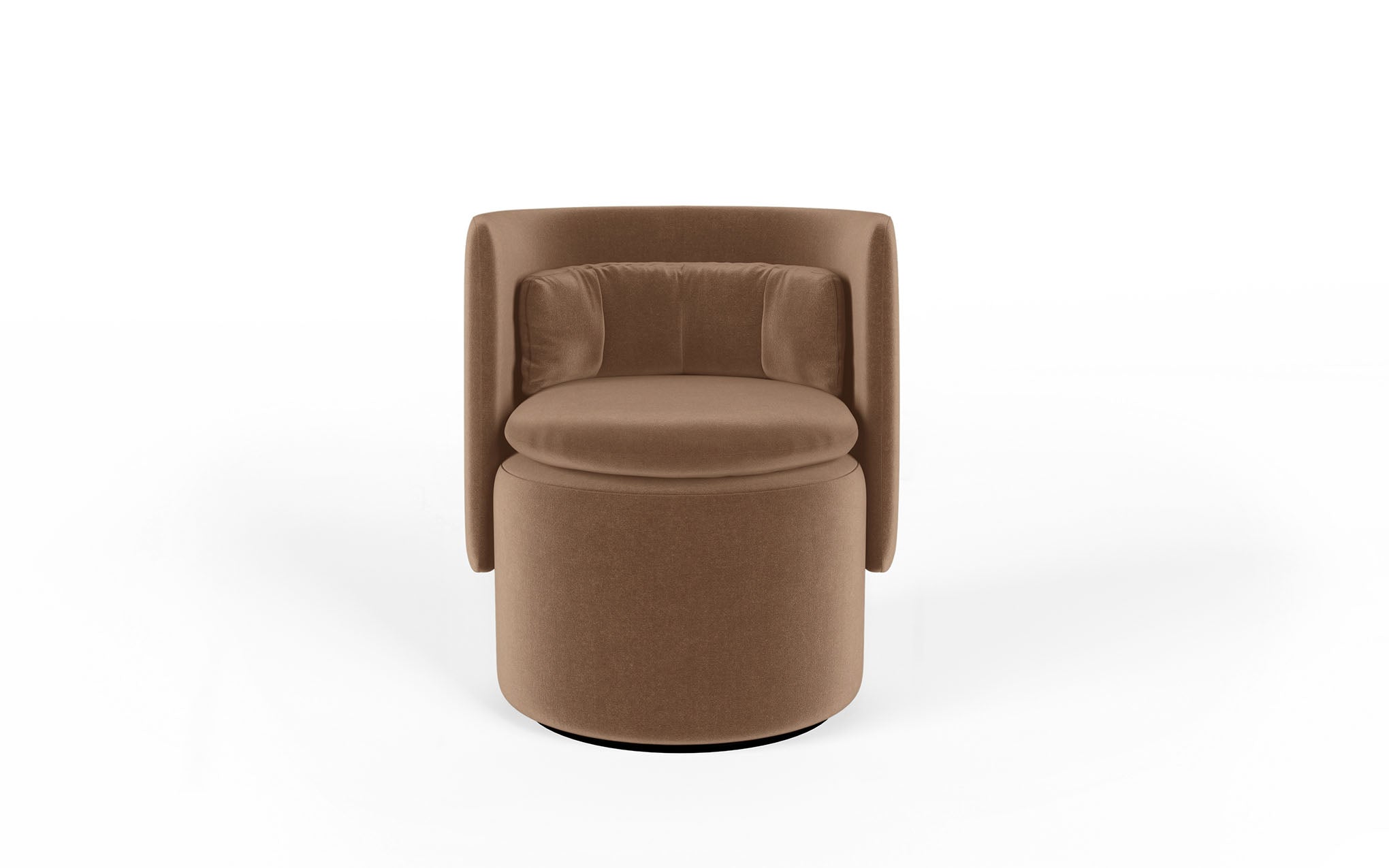 Group cocktail chair with swivel base