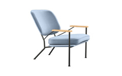 Orlando armchair with oak arms