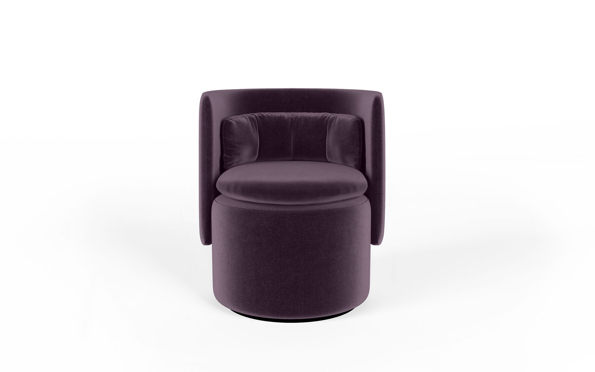 Group cocktail chair with swivel base