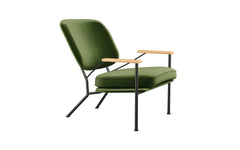 Orlando armchair with oak arms