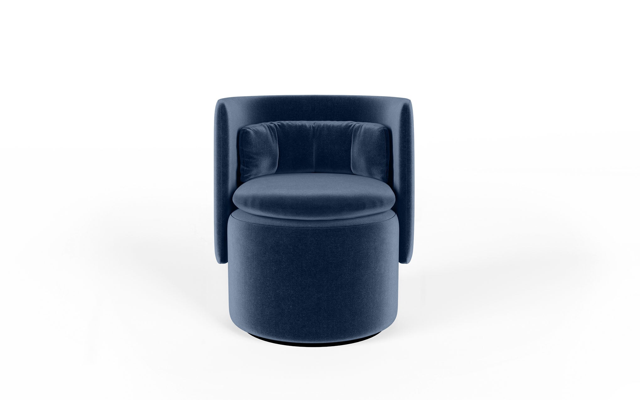 Group cocktail chair with swivel base