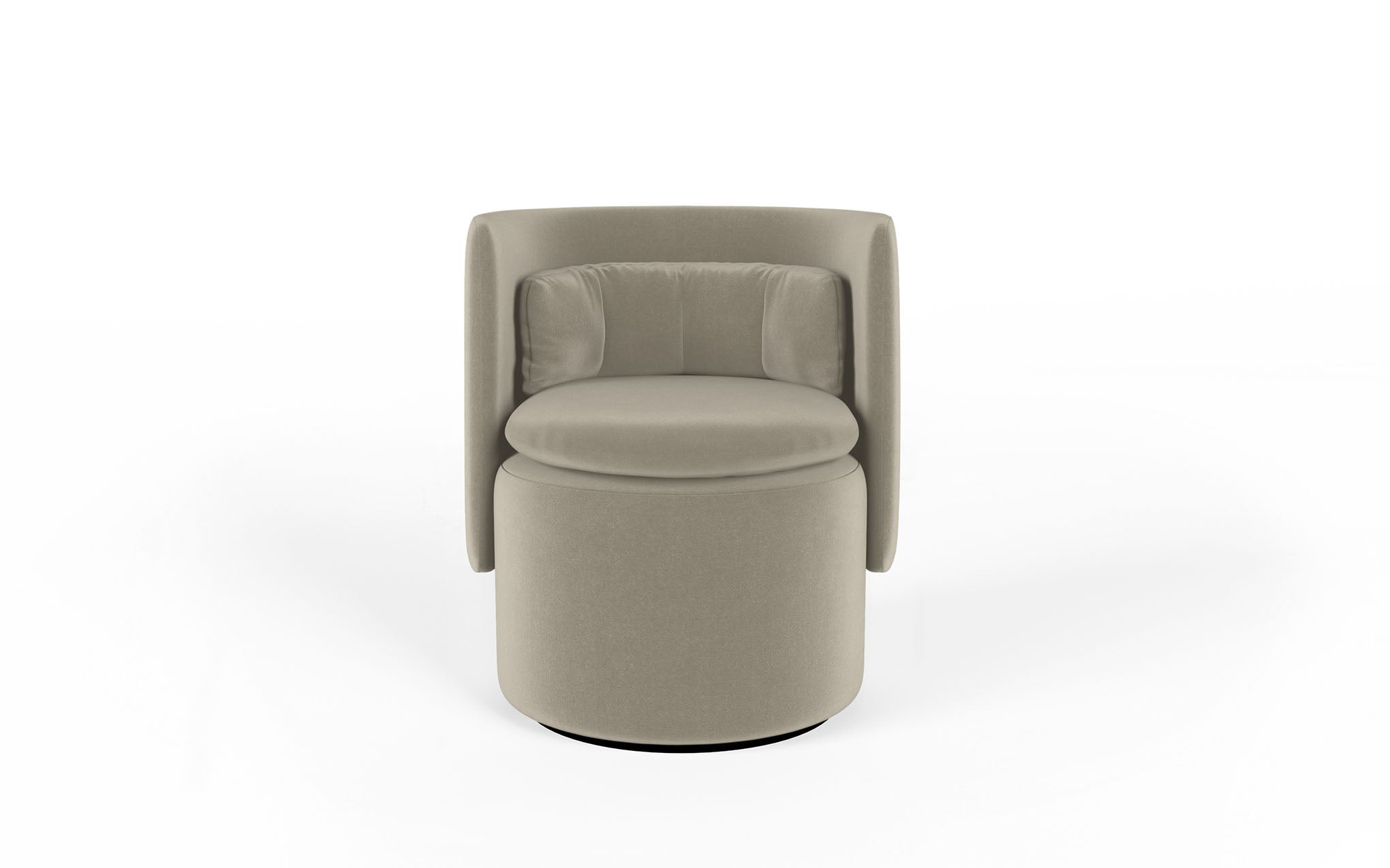 Group cocktail chair with fixed base